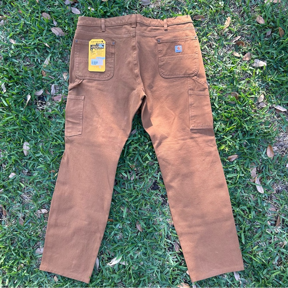 Carhartt Double Front Relaxed Fit Rugged Flex Pants Women’s Size 18 Tall B6 - Picture 7 of 8